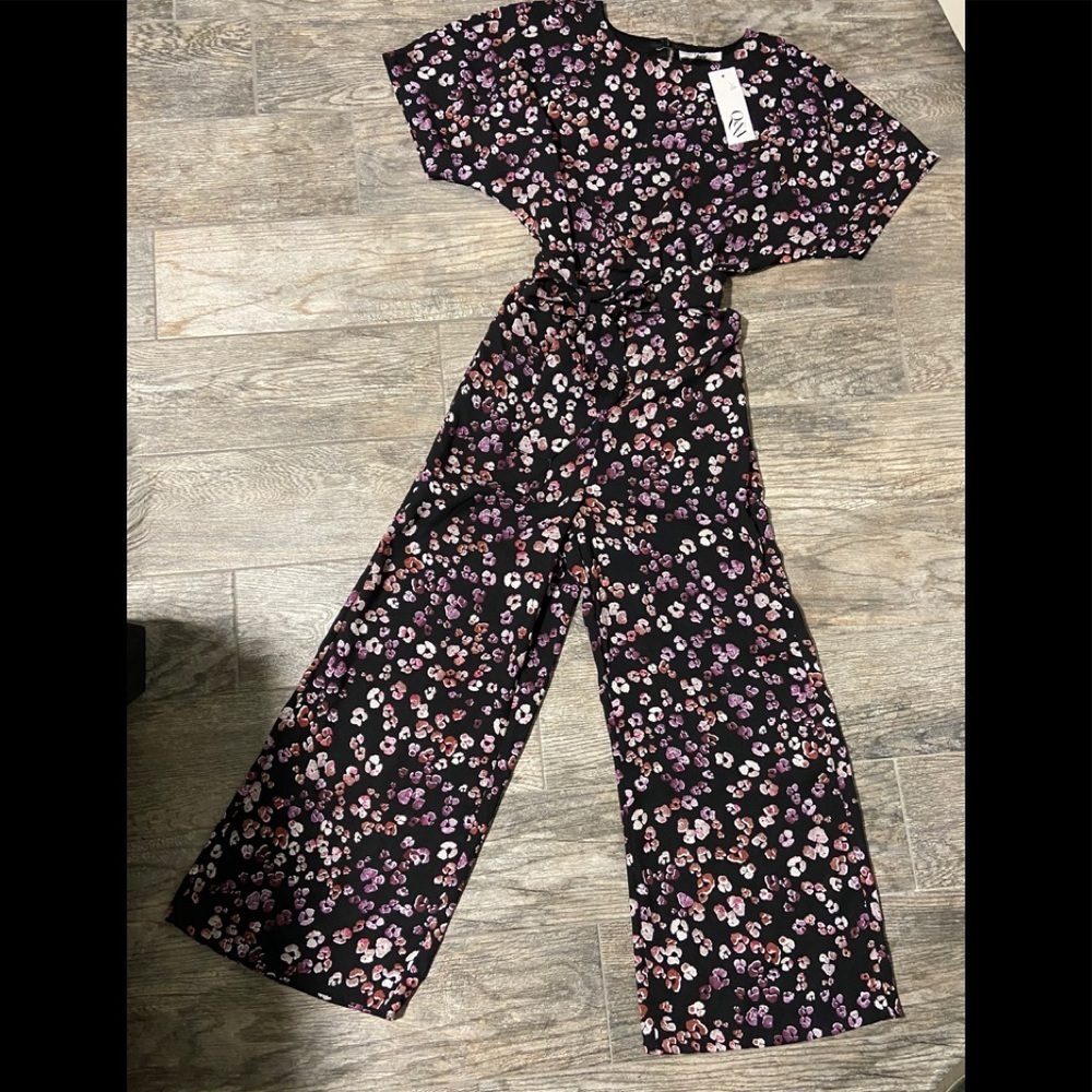Q & A floral print jumper